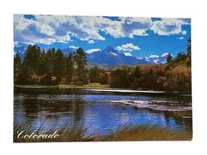 Colorado Mt Sneffels Rocky Mountains Lake Scenic Vintage Postcard Unused 4” x 6” - Picture 1 of 2