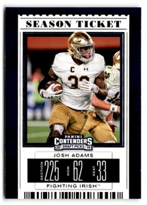 2019 Panini Contenders Draft Picks Collegiate #52 Josh Adams