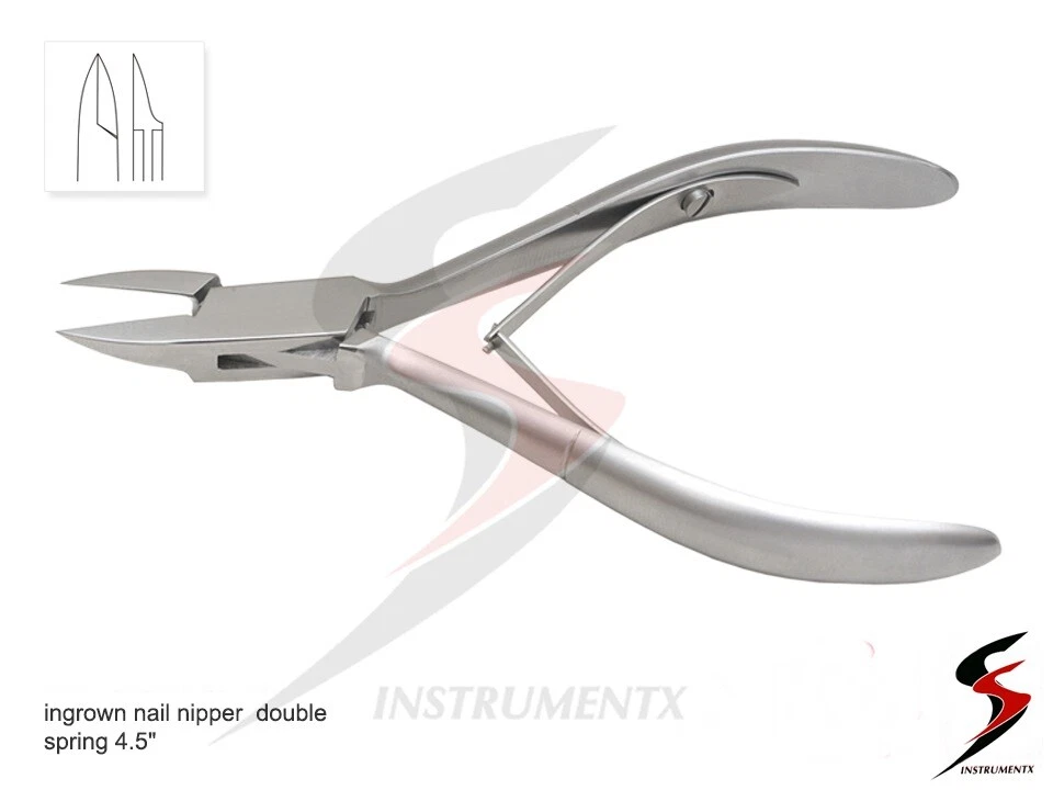SS INSTRUMENTX SS INGROWN Toe Nail Clippers Nippers Cutters Flame Point Podiatry Instruments 5"