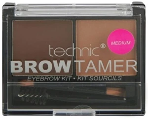 4 ×Technic Brow Tamer Compact Eyebrow Kit Powder Wax Brow Definer Brush - Medium - Picture 1 of 1
