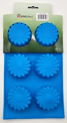 Muffinform Kuchen Backen 6x Blume Design Silikon hochwertig Küche Schokolade - Bild 1 von 4