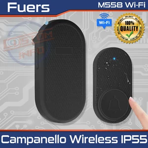 Campanello Senza Fili, Campanello Senza Fili da Esterno Impermeabile IP55 - Imagen 1 de 14