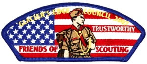 2007 Friends of Scouting CSP Glacier's Edge Council Patch Wisconsin Boy Scouts - Picture 1 of 2