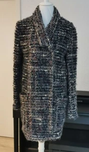 Damen MARC AUREL Oversize Mantel Jacke Gr. S / 36-38 schwarz-rosa-grau - Bild 1 von 17