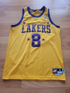 Vintage Nike Kobe Bryant #8 Lakers Rewind 1957 Swingman Jersey Yellow Mens M - Picture 1 of 6