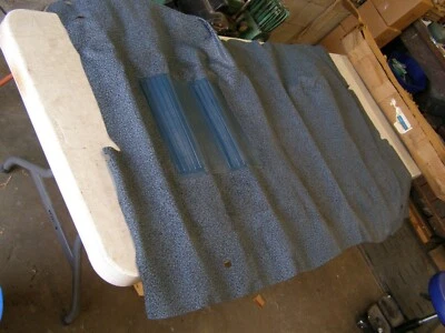 NOS OEM Ford 1973 1979 Ranchero Rubber Floor Mat Blue 1974 1975 1976 1977 1978 - Image 1 of 4