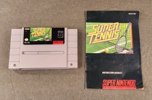 Super Tennis (Super Nintendo Entertainment System, 1991) con manuale testato - Foto 1 di 3