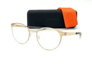 IC BERLIN SIBYLLE A Rose Gold / Demo Lens 52mm Eyeglasses - Picture 1 of 4