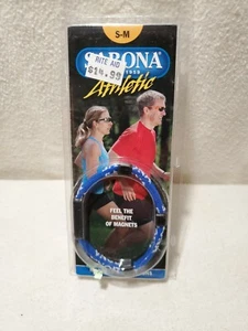 Sabona Athletic Magnets&Minus Ions Blue And White Bracelet Wristband - Picture 1 of 3