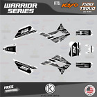 Graphics Kit for Kayo Pit bike TS90 and TSD110 All Years Warrior - WHITE