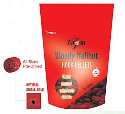 CarpZoom Bloody Halibut Hook Pellets 8mm 150g