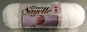 NWT Caron Dawn Sayelle Acrylic Yarn Bounce-Back Fiber White Worsted Weight 3.5oz - Picture 1 of 4