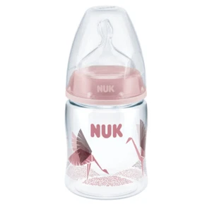 NUK Trinkflasche, Babyflasche, 0-6, m, Pink, Kranich, 150ml - Bild 1 von 6