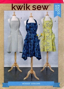 Kwik Sew K4305 Misses Aprons Sewing Pattern Uncut - Picture 1 of 2