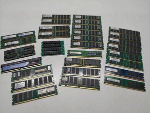 LOT Memory Modules DDR333 PC100 DDR266 PC2700 PC2 4200 PC3200 DDR400 Vintage - Picture 1 of 12