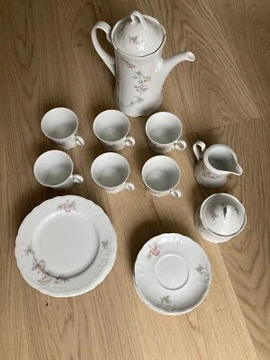 Juego de servicio de café de Alemania Occidental - tazas platillos platos 'Julia' de Seltmann Weiden Foto 1 de 4
