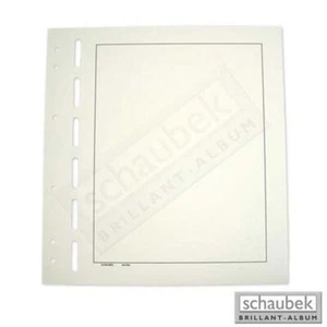 Schaubek Blankoblätter bb500 gelblich-weiß mit Rahmen - Albumpapier - Picture 1 of 1