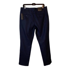 Banana Republic Aiden Slim Fit Men Dress Pants 34x30 Herringbone Blue Nova Fides - Picture 1 of 7