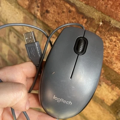 Logitech M90 wired USB optical mouse for PC laptop computer scroll 910-001793 - Image 1 of 2