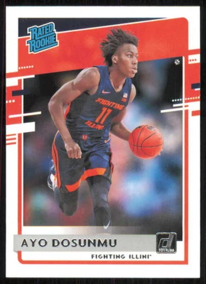 2021 PANINI CHRONICLES DRAFT AYO DOSUNMU 44 MINT DONRUSS RATED ROOKIE ILLINOIS - Image 1 of 2
