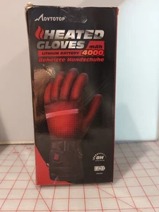 MOVTOTOP 4000mAh 3 Levels Rechargeable Heated Gloves Winter Size L - Picture 1 of 3