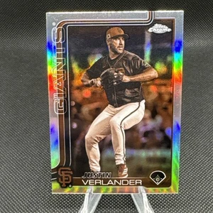Justin Verlander 2025 Topps cromo refractor sepia #242 Gigantes de San Francisco - Imagen 1 de 2