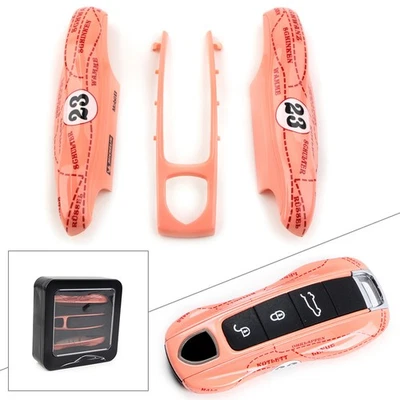 Pink Pig Remotes Key Fob Case Shell Cover Fit Porsche Cayenne Panamera 911 - Image 1 of 4