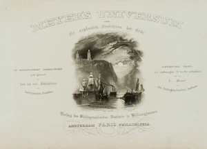 B. METZEROTH (19.Jhd), Schiffe vor Felsküste bei Havre, um 1850, Stahlstich - Picture 1 of 4