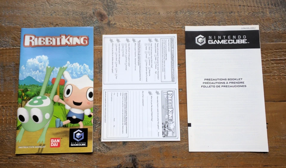 ✹ Ribbit King MANUAL & INSERTS ONLY ✹ NINTENDO GAMECUBE GAME ✹ USA Version - Image 1 of 4