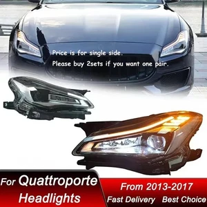 Headlights For Maserati Quattroporte 2013-2017 Upgrade LED Front DRL Turn Signal - Picture 1 of 10