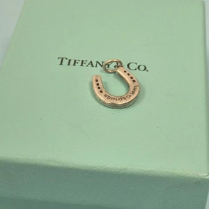 Tiffany & Co. Genuine Lucky Horseshoe Horse Pendant Charm For Bracelet Necklace - Picture 1 of 6