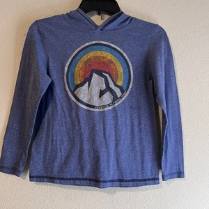 Yosemite National Park Hoodie Youth Small Blue Prairie Mountain Long Sleeve - Picture 1 of 10