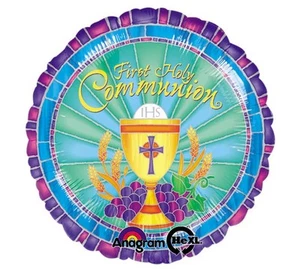 First Communion 18" Foil Balloon (Non-Packaged) - Picture 1 of 1