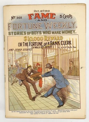 Fame and Fortune Weekly Oct 18 1912 #368 GD/VG 3.0 - Image 1 of 2