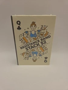 Resistance Band Exercise Cards. Workout Playing Updated Deck - Picture 1 of 5
