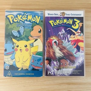 Pokemon Vintage VHS Tape Pokemon The Movie + Pokemon 4 Poke-Friends - Picture 1 of 9