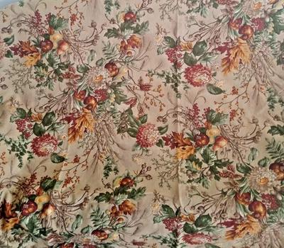 Fall/Thanksgiving tablecloth 60' X 100" Wheat sprigs,bittersweet,Acorn,Oak leave - Image 1 of 4