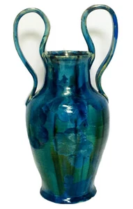 Rodney Leftwich Mills River, NC Crystalline Pottery Vase OOAK 10 1/2" Tall - Picture 1 of 9