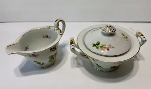 Lynmore golden rose china Creamer And Sugar Bowl yellow rose (Japan ) - Picture 1 of 5