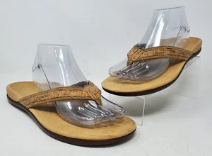 Sandalia Vionic Tide II Mujer Talla 9 Corcho Dorado 44TIDEII Tanga Chanclas - Imagen 1 de 8