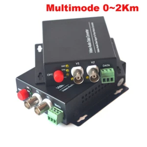 Video Media Converters - 2CH Video to Fiber Optic 20Km Transmitter and Receiver - Picture 1 of 20