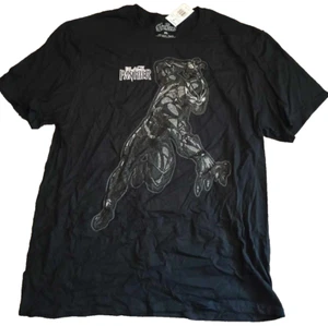 Marvel Avengers Black Panther Graphic T-Shirt Mens XL Black Short Sleeve New NWT - Picture 1 of 5