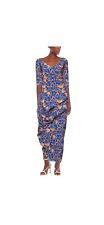 CHIARA BONI LA PETITE ROBE Patricia Long Faux Wrap Dress Size 4 Aloha Multi $695