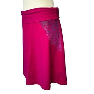 PrAna Avalon Swim Skirt Cover Up Bright Pink UPF 50+ Size Medium - Picture 1 of 16