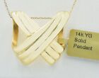 Solid Fantasy Pendant 14k Yellow Gold - Free Shipping - New With Tag