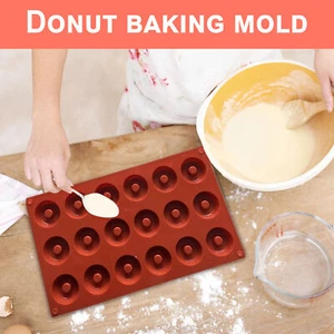 Donut Molds For Baking Kitchen Silicone Doughnut Baking Tool consistent - Picture 1 of 7