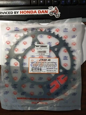 Piñón trasero de acero 48T JTR301.48 compatible con 1990-2009 Honda XR600R XR650R XR250 JT Foto 1 de 4