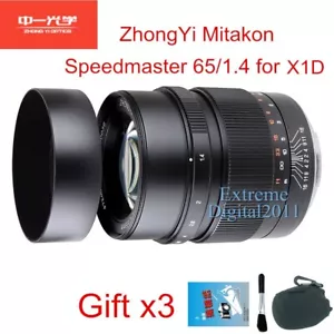 Zhongyi Mitakon Speedmaster 65mm F1.4 Lens for Hasselblad X1D 50C X2D 100 Camera - Picture 1 of 14