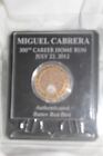 Miguel Cabrera Tigers 300Th Career Home Run Authenticated Batter Box Dirt Coin