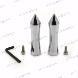 Chrome FootPegs For 04-14 Triumph Rocket Ⅲ(Front)/'10-'14 Thunderbird Storm(Fron - Picture 1 of 6